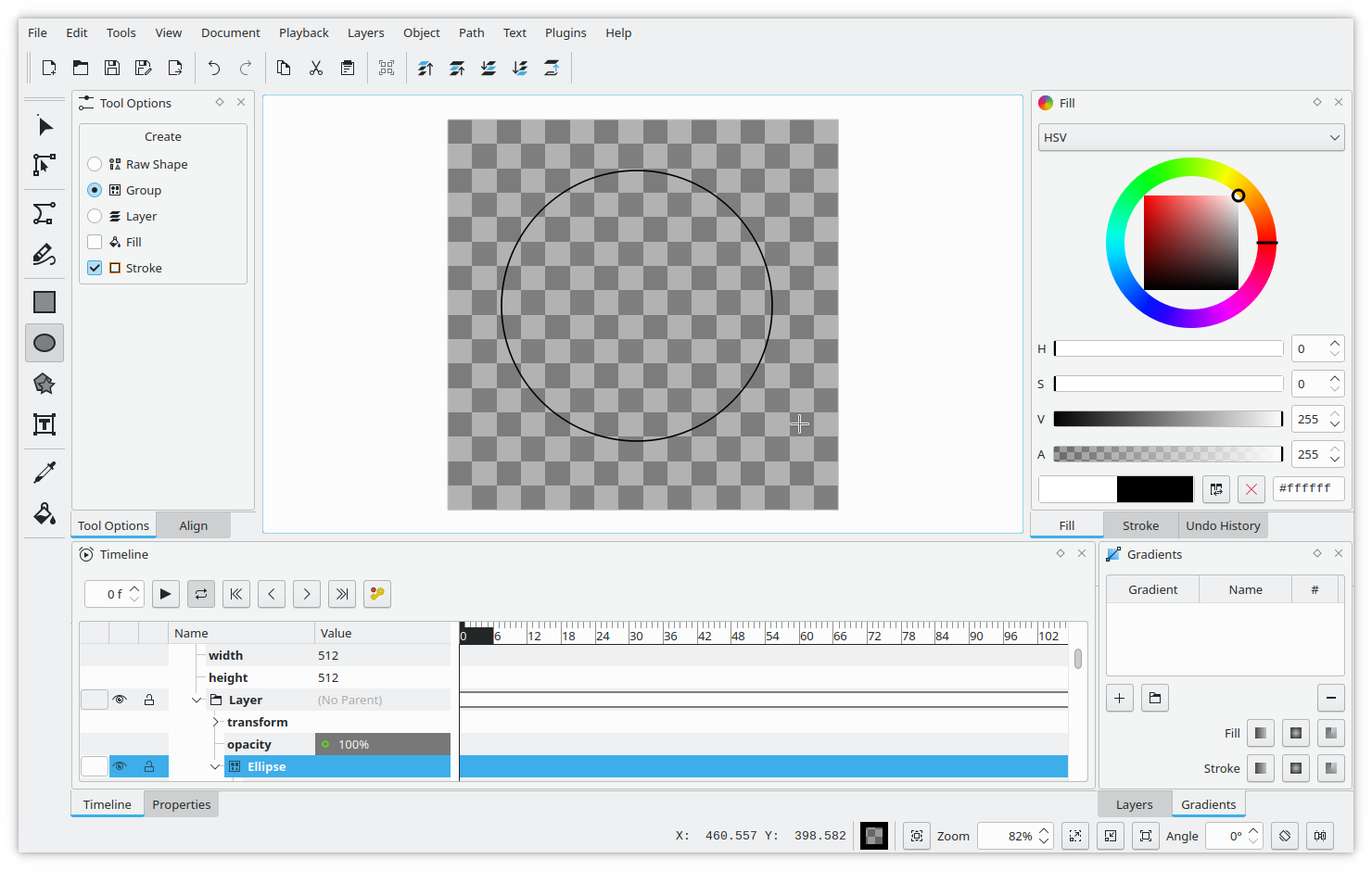 Drawing the circle